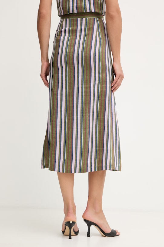 Одяг iBlues спідниця із розрізом з льоном CIMA 2617101072200 зелений