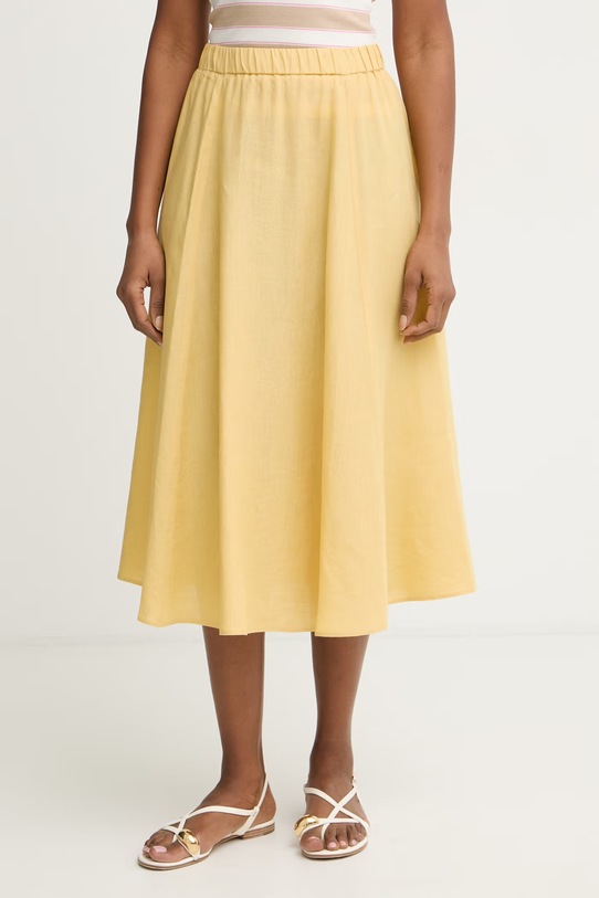 iBlues φούστα λινή SEGGIO κίτρινο 2617101082200
