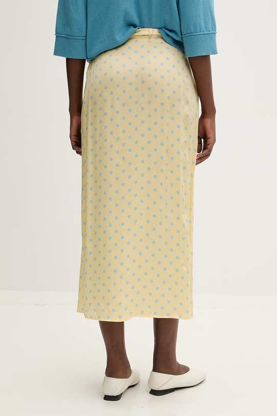 Odzież American Vintage spódnica z wiskozy BOV13CI żółty