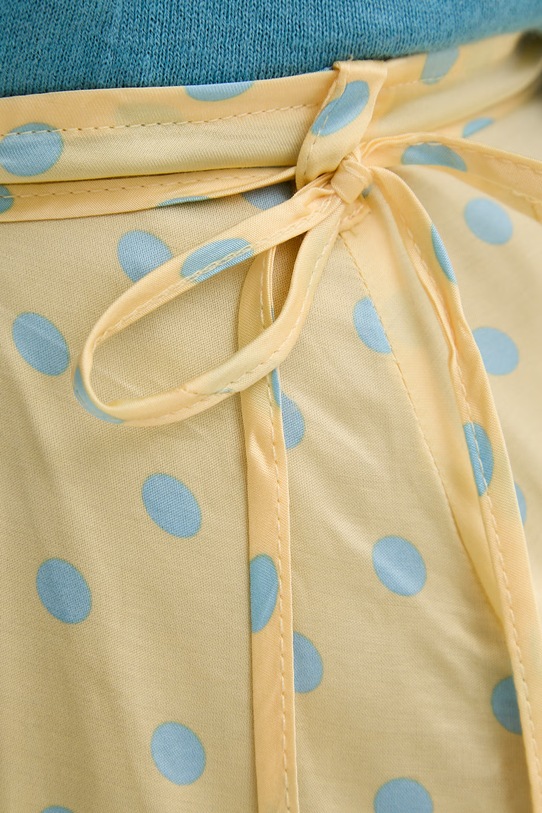 American Vintage spódnica z wiskozy żółty BOV13CI