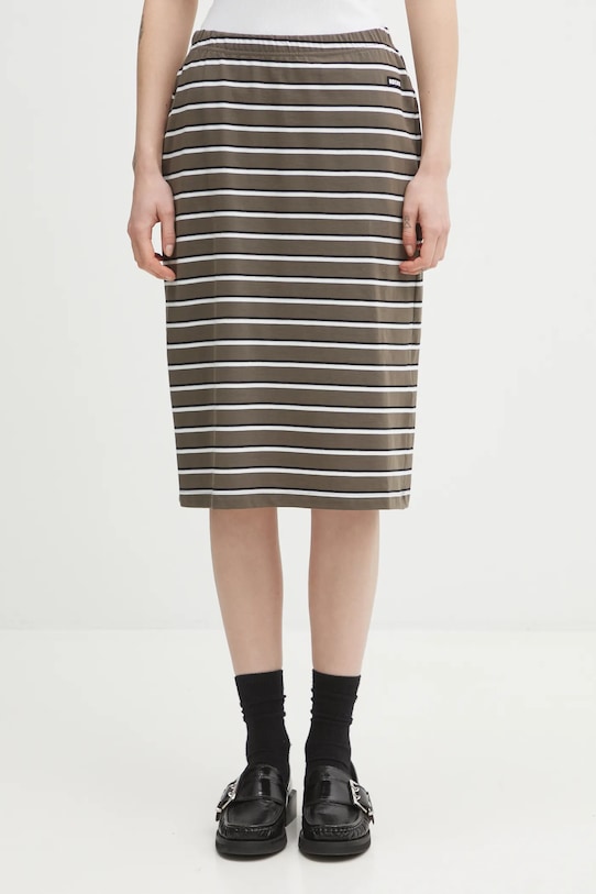 Rotate gonna in cotone gonna a matita verde 1154742476