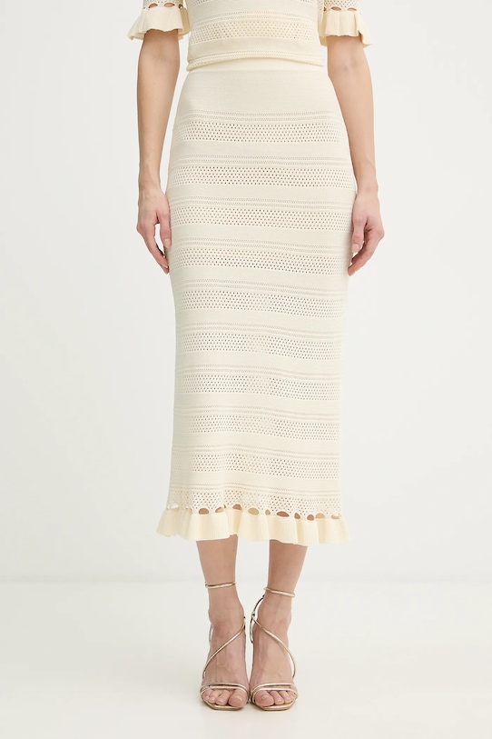 Twinset spódnica casual beżowy 261TP3083