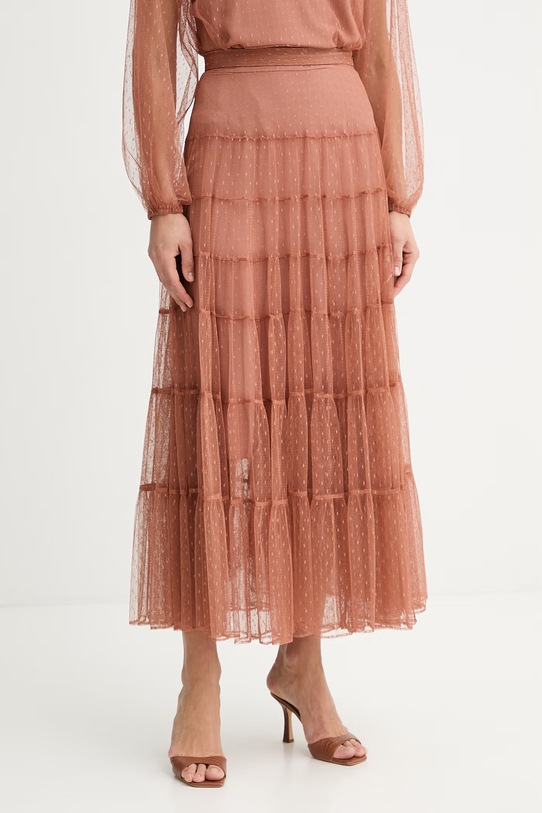 Twinset spódnica casual brązowy 261TP2773