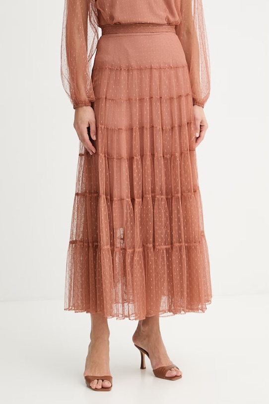 Twinset spódnica casual brązowy 261TP2773