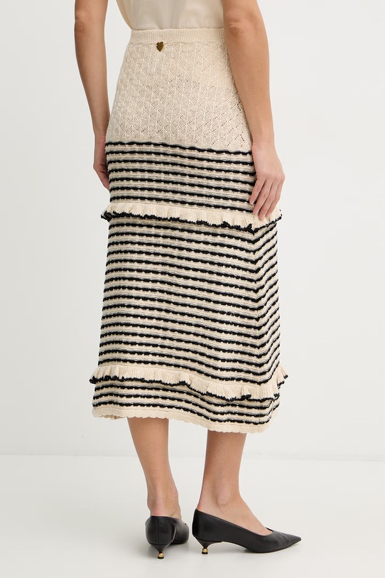 Oblečenie Sukňa s prímesou ľanu Twinset 261LB3HDD béžová