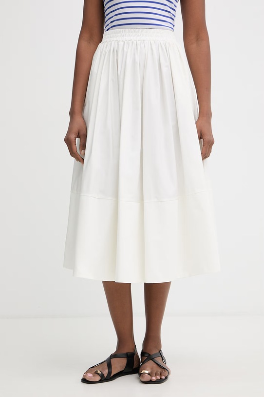 Twinset sukňa bavlnená béžová 261LL2HBB