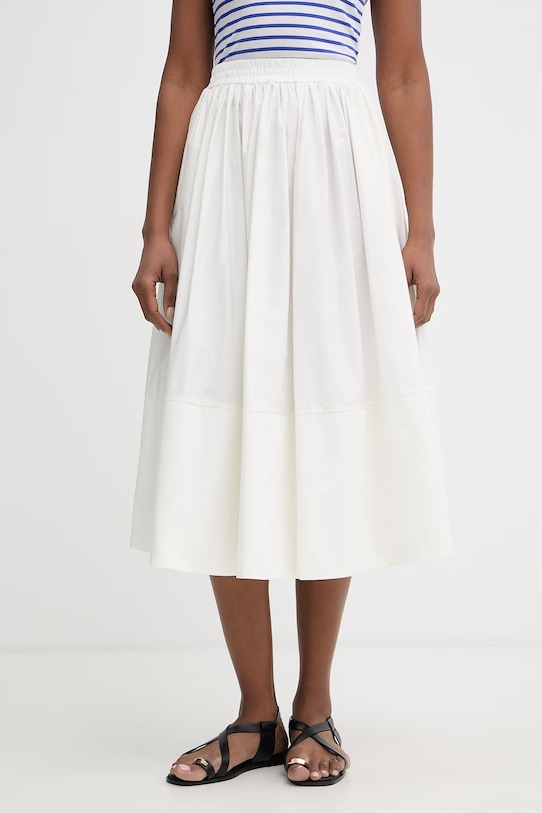 Twinset sukňa bavlnená béžová 261LL2HBB