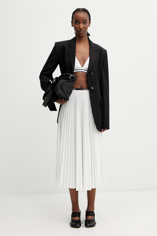 Lacoste fustă plisată JF1402 alb