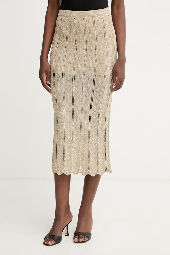 Twinset sukňa zlatá 261TT3323