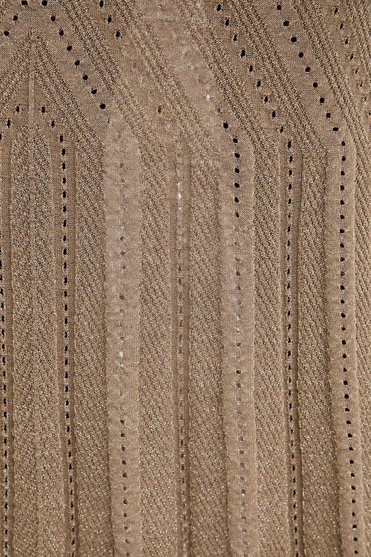 Twinset spódnica z lnem beżowy 261TT3211