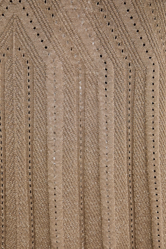 Twinset spódnica z lnem beżowy 261TT3211