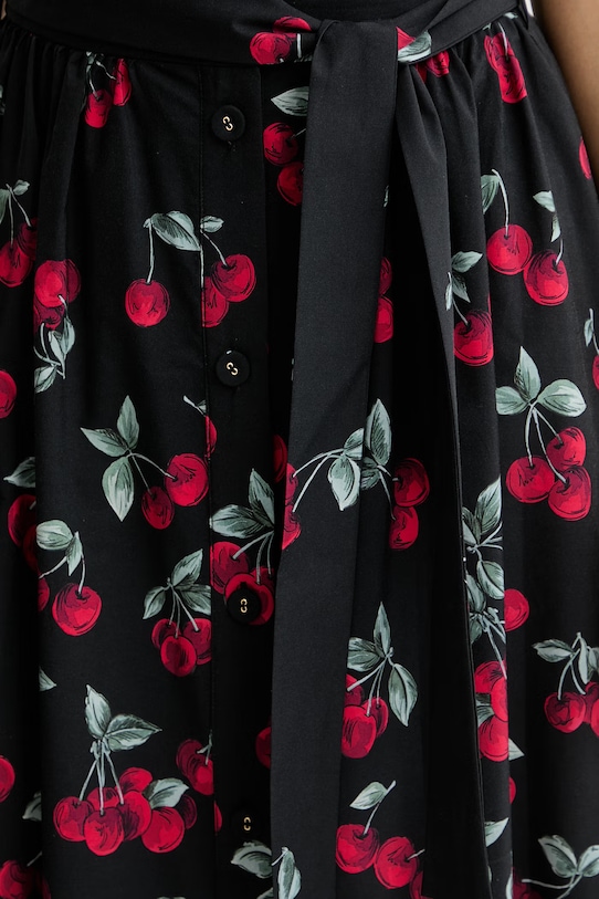 Twinset spódnica bawełniana czarny 261TT2594