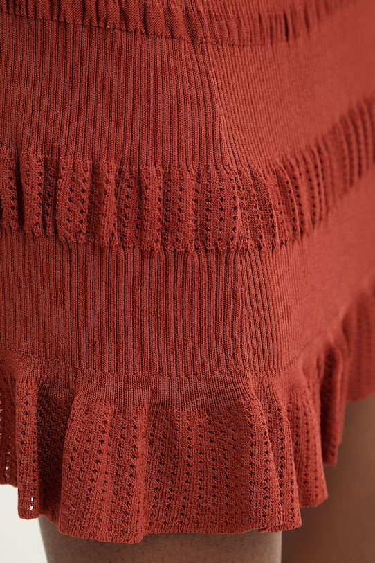 Twinset Φούστα καφέ 261TT3020