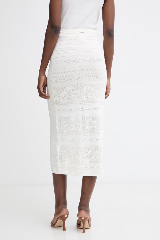 Ρούχα Twinset φούστα με βισκόζη 261TT3293 μπεζ