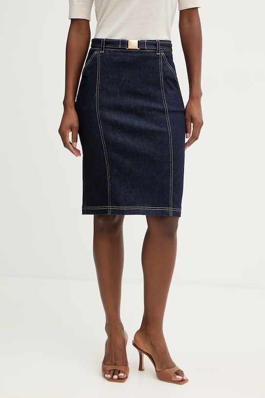 Luisa Spagnoli Φούστα ντένιμ Tennista σκούρο μπλε 542818