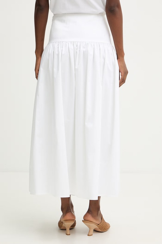Ρούχα Luisa Spagnoli φούστα βαμβακερή Tacco 543243 λευκό