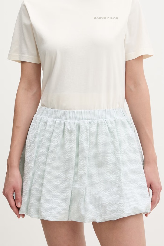 Guess Jeans puffos pamut elasztánnal zöld W6GD63.WFC01