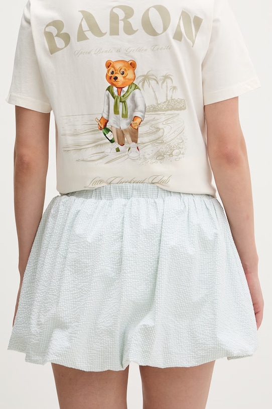 Ruházat Guess Jeans puffos pamut elasztánnal W6GD63.WFC01 zöld