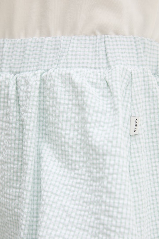 Guess Jeans puffos pamut elasztánnal zöld W6GD63.WFC01