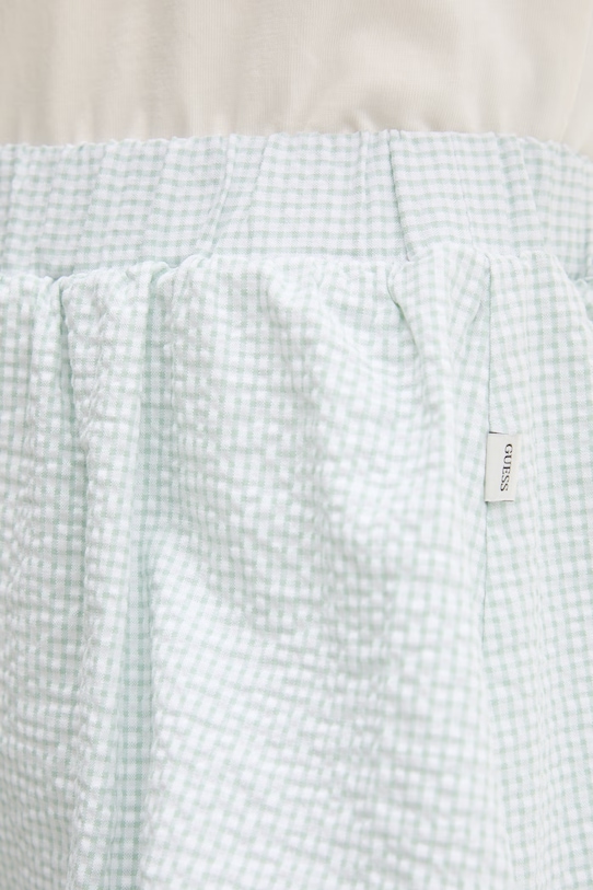 Guess Jeans puffos pamut elasztánnal zöld W6GD63.WFC01