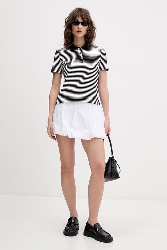 Guess Jeans спідниця бавовняна W6GD63.WO331 білий SS26