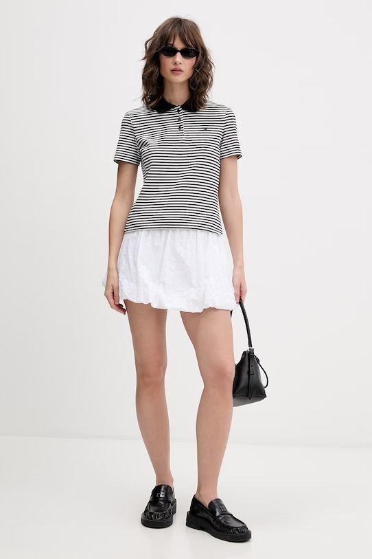 Guess Jeans спідниця бавовняна W6GD63.WO331 білий SS26