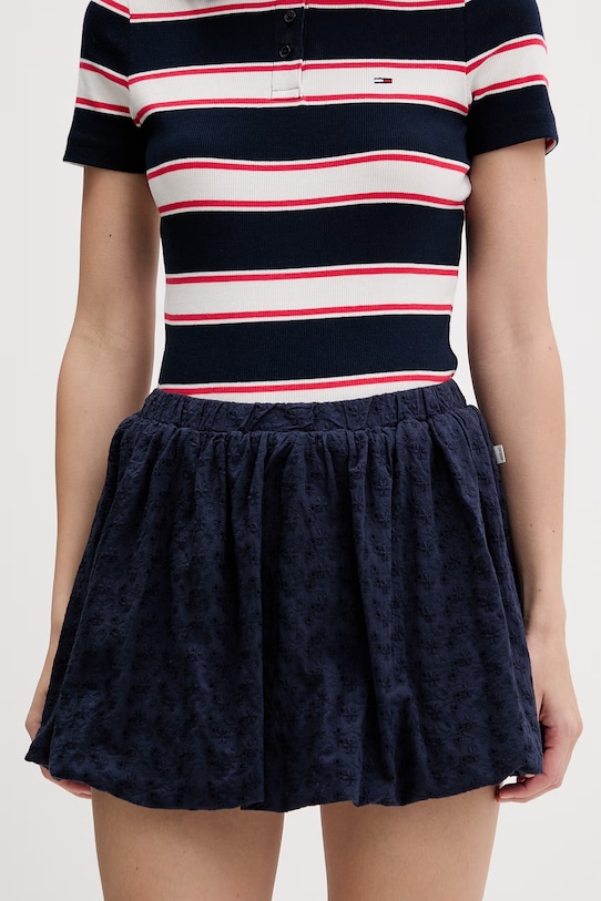 Guess Jeans спідниця бавовняна темно-синій W6GD63.WO331