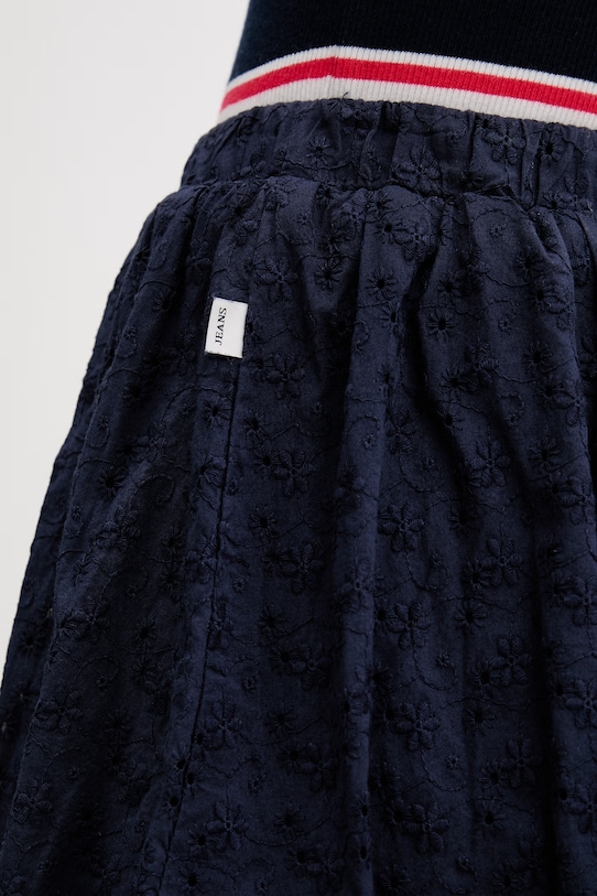 Guess Jeans спідниця бавовняна темно-синій W6GD63.WO331