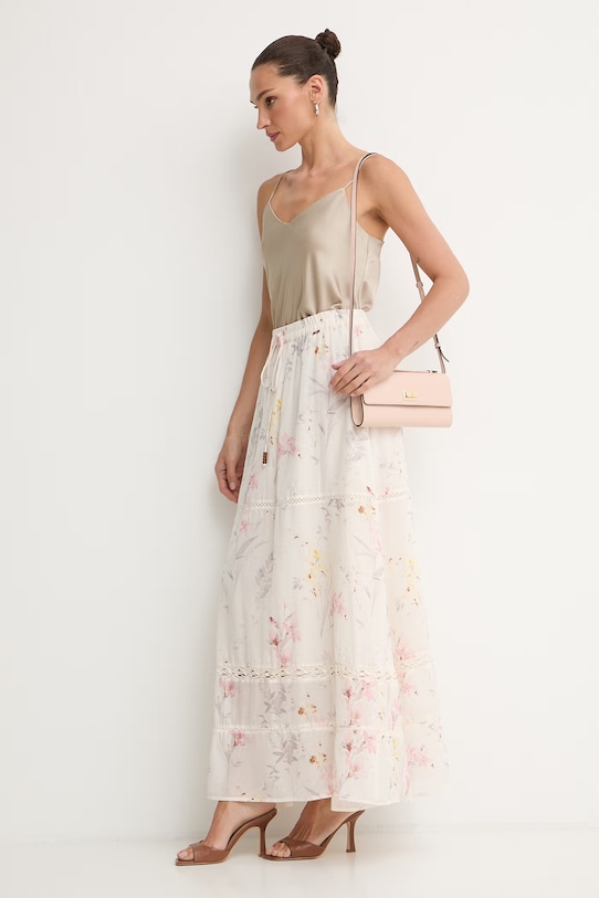 Fracomina spódnica bawełniana FJ26SG2001W694K2 beżowy SS26