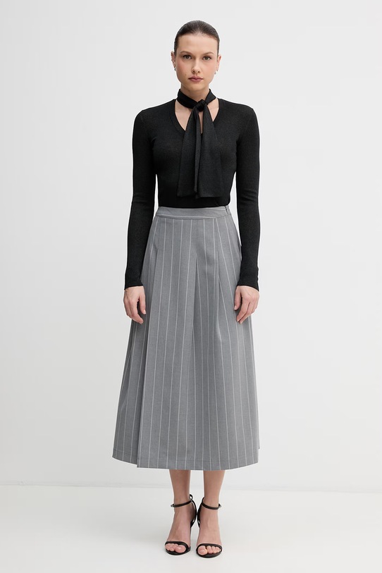 United Colors of Benetton spódnica 46Q2D005N szary SS26