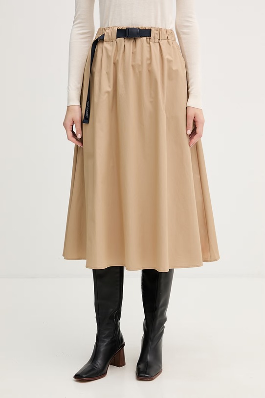 United Colors of Benetton spódnica bawełniana beżowy 4Z0SD005M