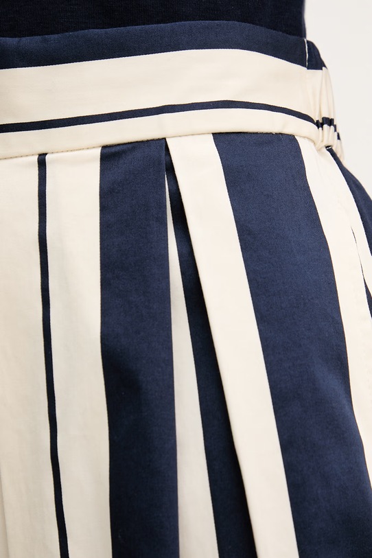 United Colors of Benetton spódnica bawełniana z elastanem granatowy 4FCED005Q