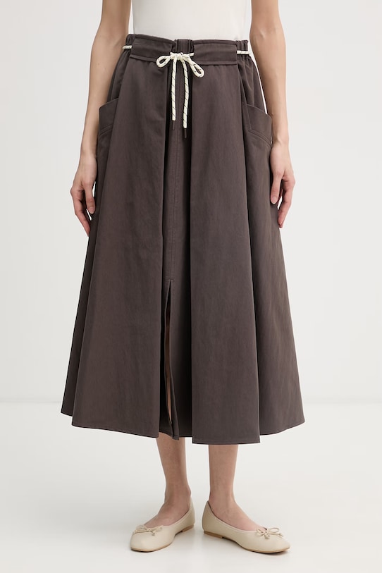 United Colors of Benetton Φούστα σε γραμμή Α καφέ 4RKGD005R