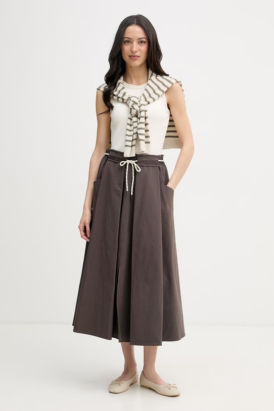 United Colors of Benetton Φούστα σε γραμμή Α 4RKGD005R καφέ SS26