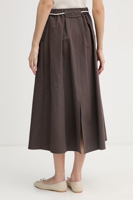 Ρούχα United Colors of Benetton Φούστα σε γραμμή Α 4RKGD005R καφέ