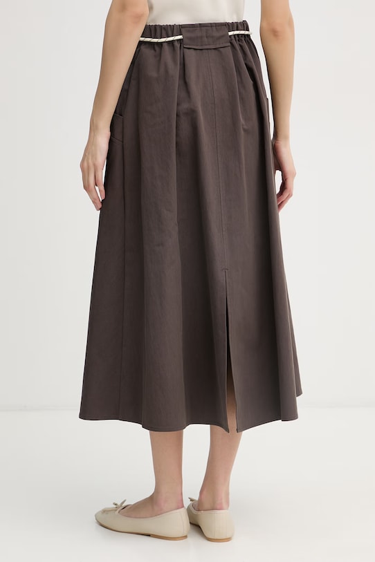 Ρούχα United Colors of Benetton Φούστα σε γραμμή Α 4RKGD005R καφέ