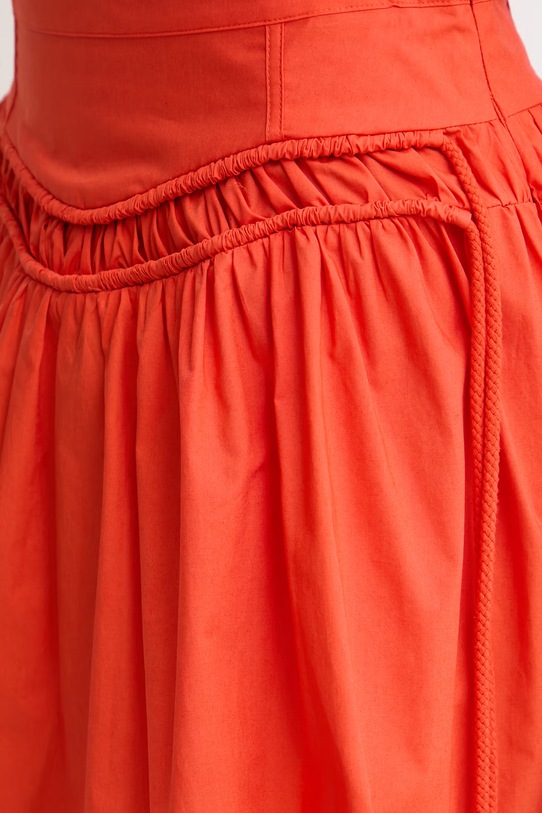 Pinko spódnica bawełniana pomarańczowy 106830.A2LD