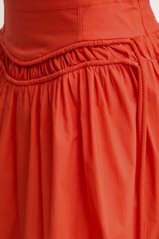 Pinko sukně bavlněná oranžová 106830.A2LD