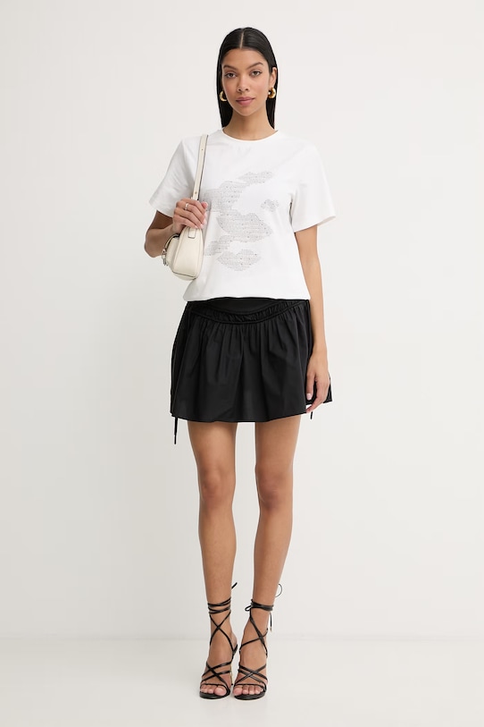 Pinko spódnica bawełniana 106830.A2LD czarny SS26