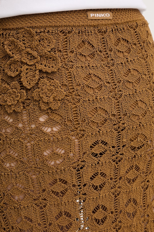 Pinko Gonna maglione in cotone verde 106861.A3B8