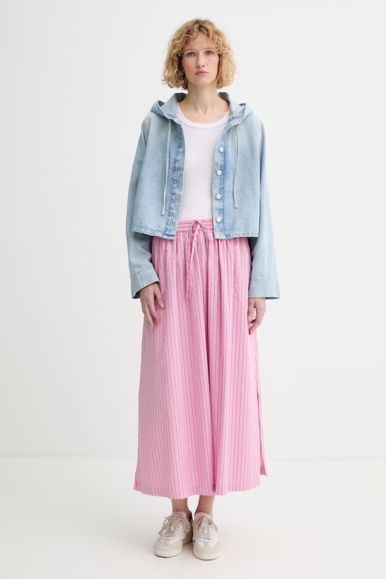 Marc O'Polo spódnica z bawełną 5000009638 różowy SS26