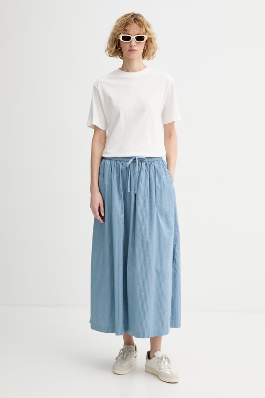 Marc O'Polo spódnica z bawełną 5000009638 niebieski SS26