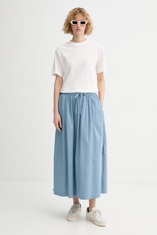 Marc O'Polo spódnica z bawełną 5000009638 niebieski SS26