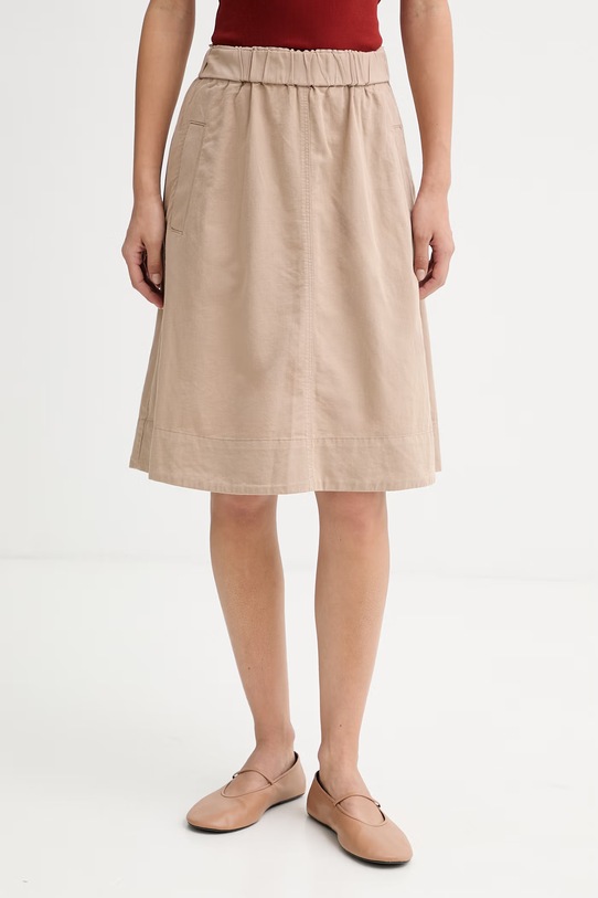 Marc O'Polo спідниця з бавовною бежевий 5000013065