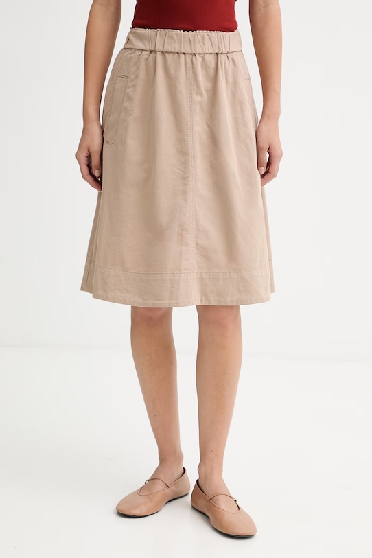 Marc O'Polo спідниця з бавовною бежевий 5000013065