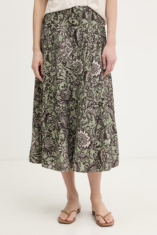 Marc O'Polo spódnica z wiskozy zielony 5000013193