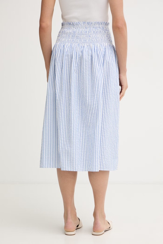 Oblečenie Tommy Hilfiger sukňa bavlnená SUMMER WW0WW50547 modrá