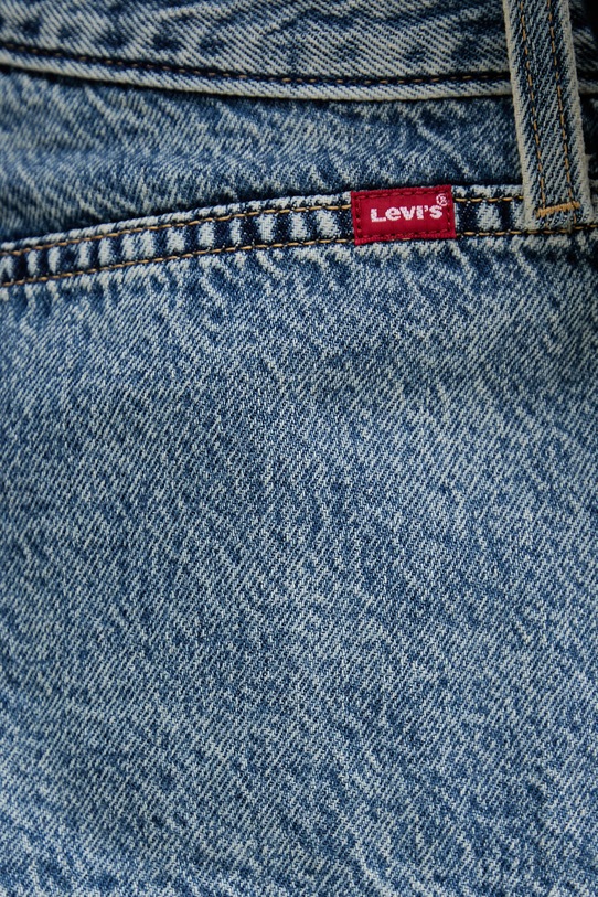 Βαμβακερή τζιν φούστα Levi's FLOUNCE MINI μπλε 005DY.0002