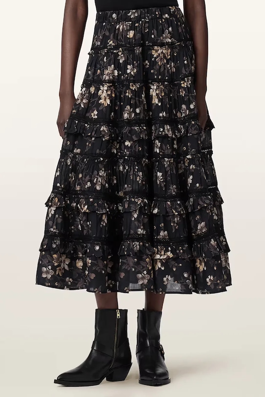 AllSaints spódnica TALIA casual czarny W009RE