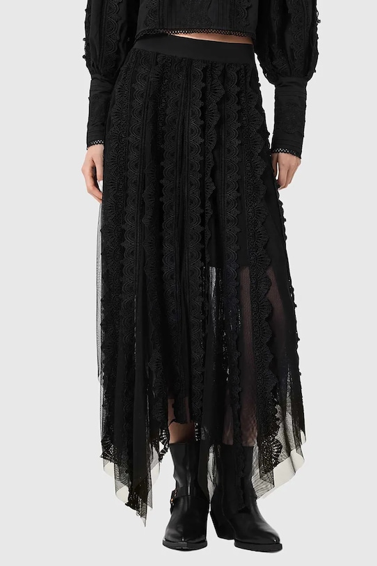 AllSaints spódnica VASHTIE casual czarny W034RE